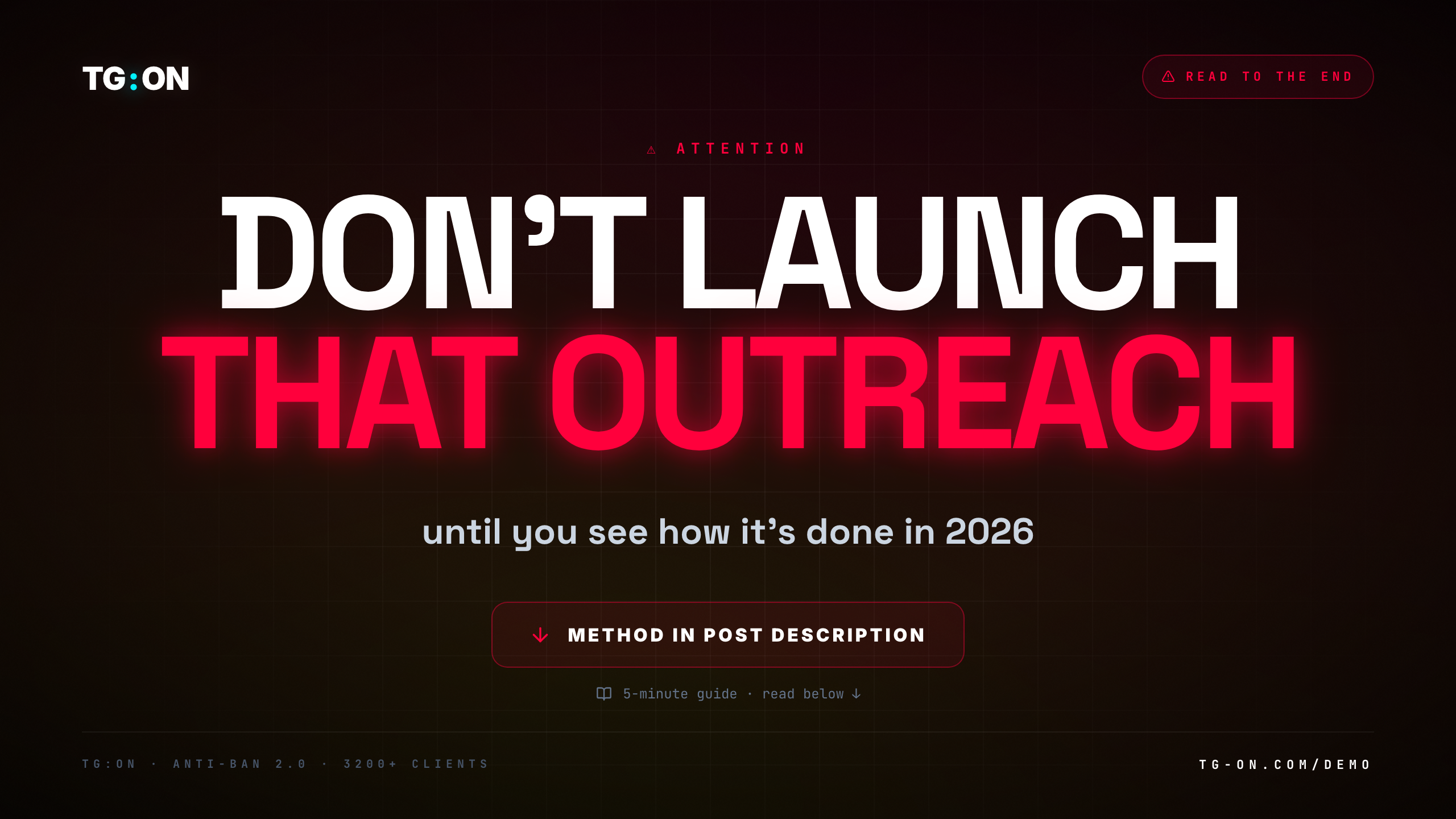 Telegram Outreach Method 2026